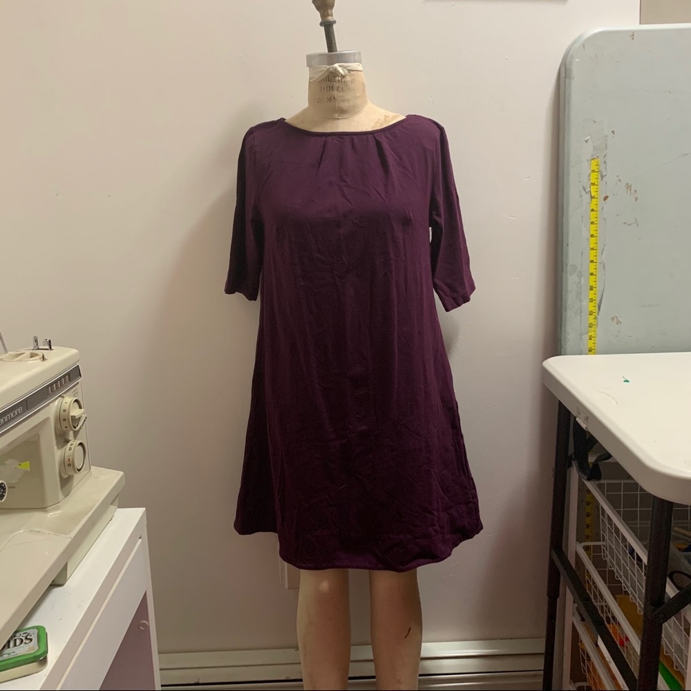 Plum purple mini dress from EShakti